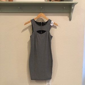 Topshop black/white dress